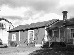 Gårdsinteriör Svanen 8 och, längst t h, Svanen 9. 1951-53