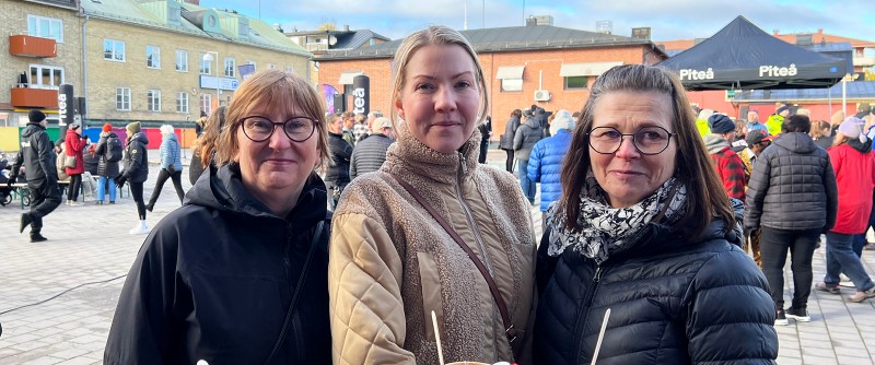 Eva Nordlund, Josefin Sandlund och Inger Salmi.