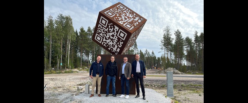 Johan Nilsson, PiteEnergi, Fredrik Bellander, Pireva, Erik Sandström, NCC och Micael Kemi, Piteå kommun. 