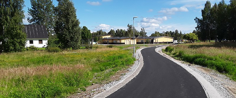 Ny gång- och cykelväg vid Backgårdsskolan 