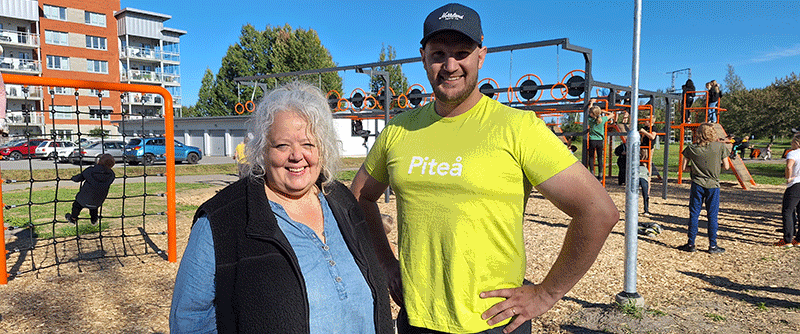 Elisabeth Lindberg, ordf kultur- och fritidsnämnden och Anton Li Nilsson, ordf. barn- och utbildningsnämnden var nöjda