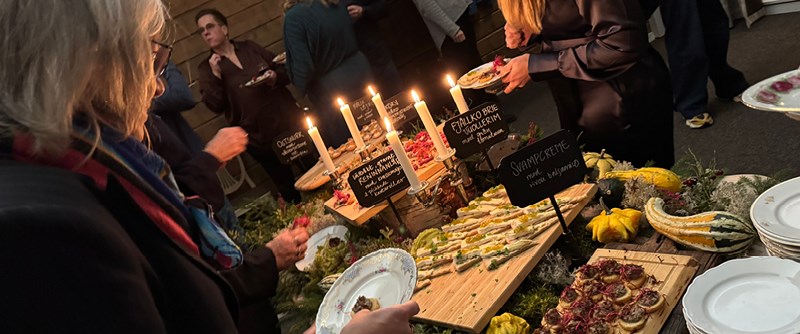 Konferensen avslutades med en middag på Jössgården i Sjulsmark, där lokalproducerade råvaror stod i centrum.