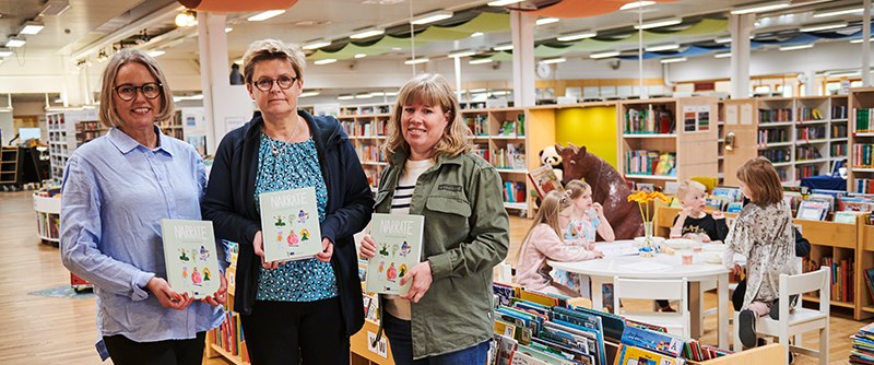 Förskollärarna Susanne Rensfeldt, Lena Bäckström och Åsa Öhman har jobbat aktivt med projektet. 