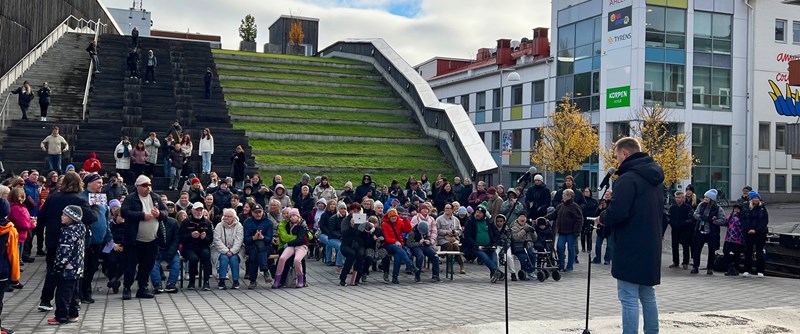 Runt 150 personer besökte vernissagen vid Stadsberget  under måndagen.