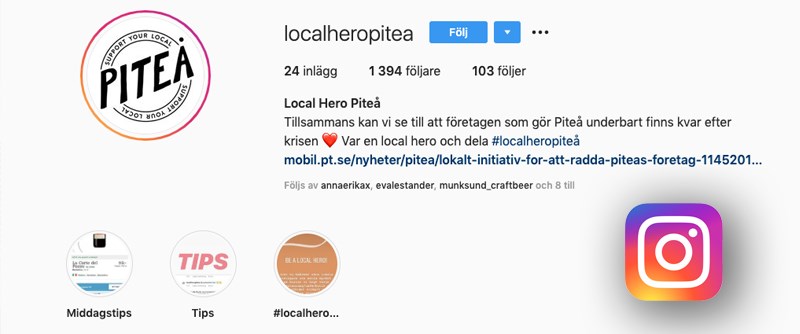 Följ gärna Instagramkontot @localheropiteå